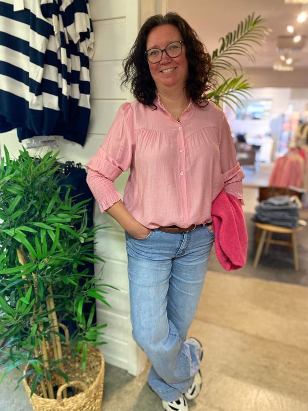 Millie bluse, lys rosa