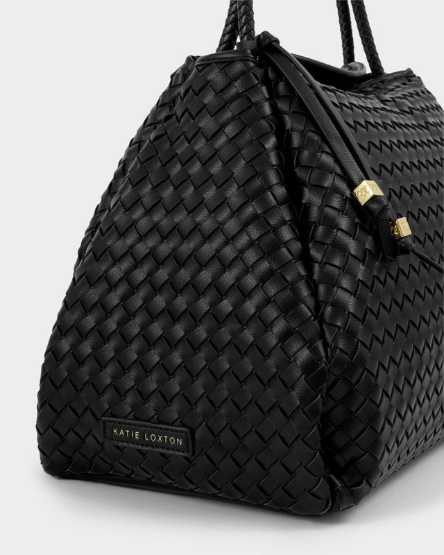 Nova Hand Woven Large Bag, svart
