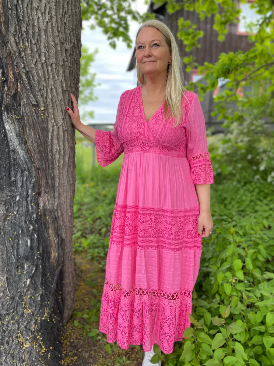 Casey kjole, fuxia
