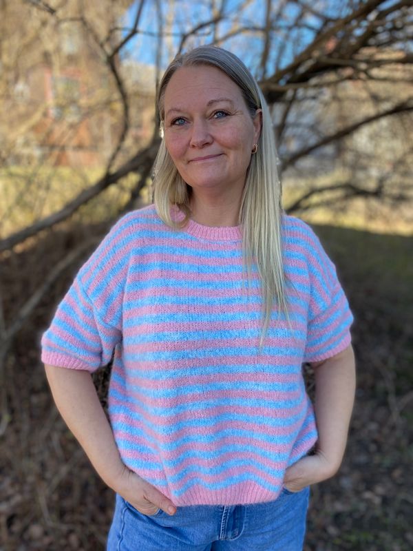 Elonora Tee, rosa/blå
