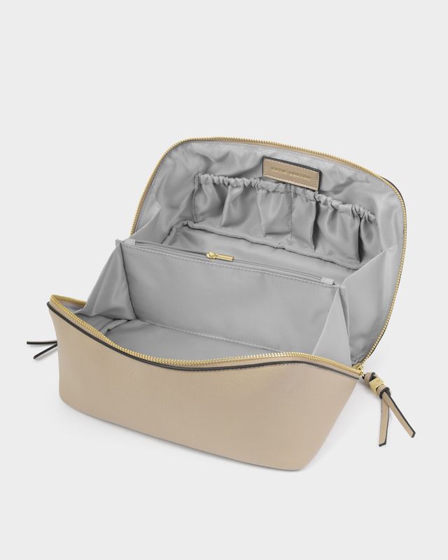 SOHO Make Up Bag, medium, light taupe
