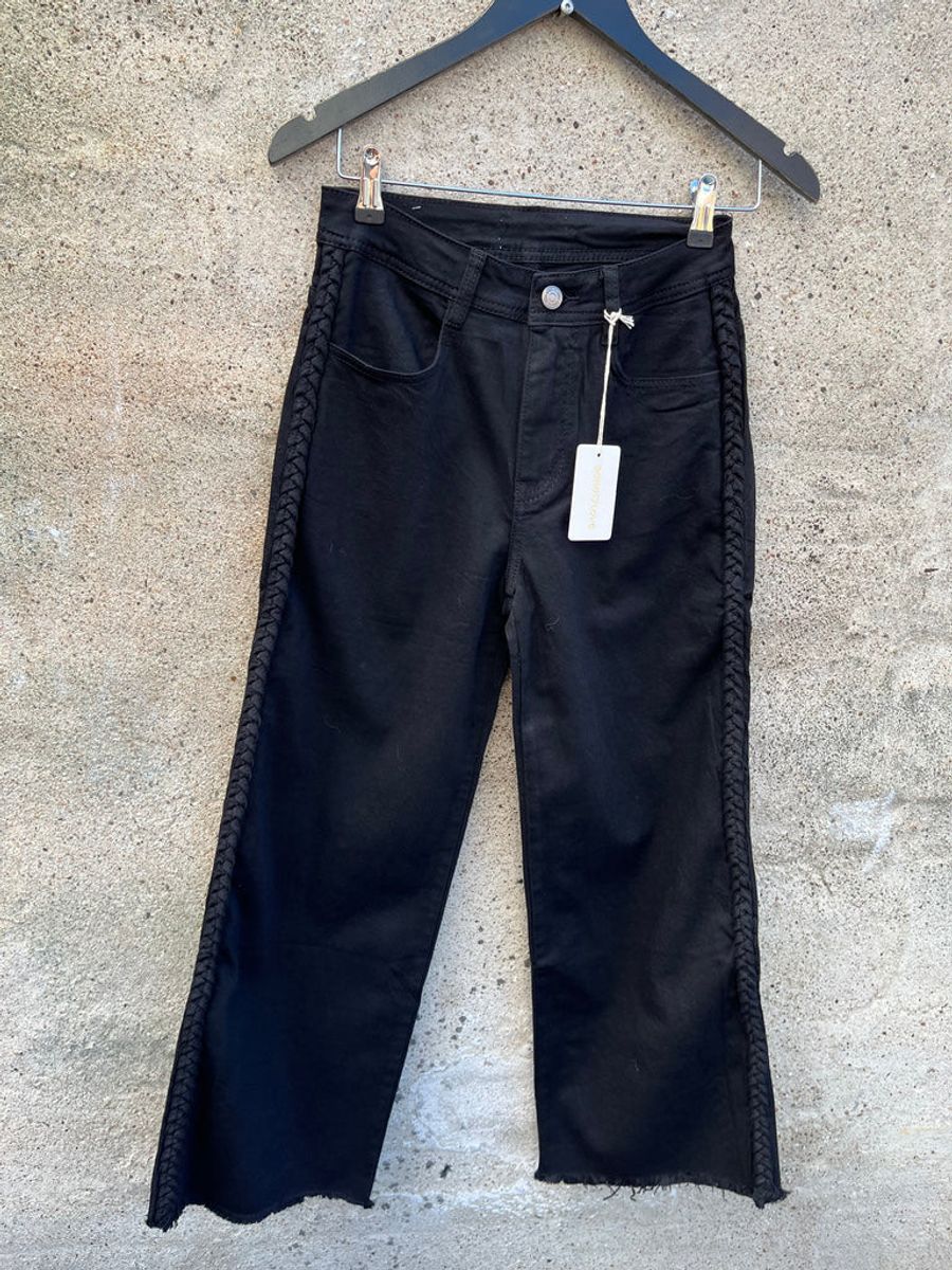 Jeans Wide leg, svart