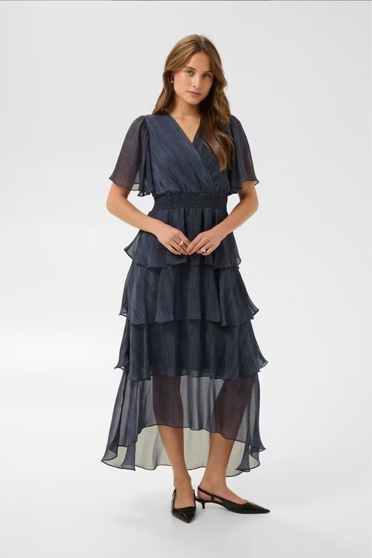 KAlouisa dress - blue Blurry Stripes