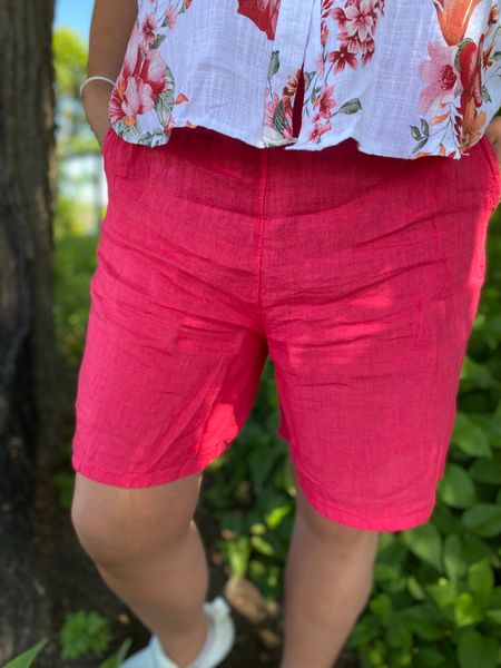 Hovedbilde Lin shorts, bringebær rød
