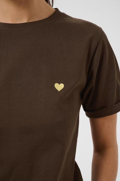 Hovedbilde KA Heart T-skjorte, Coffee Bean