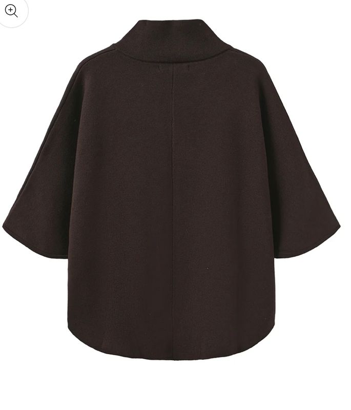 Birdie strikk - Poncho - Choco Lux