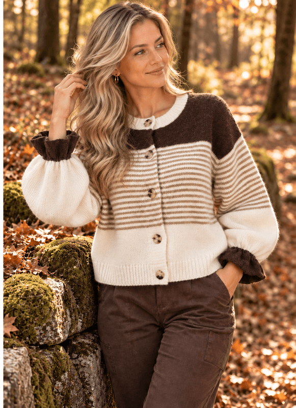 Imina Cardigan, Brown