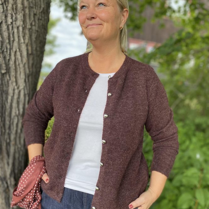 Hovedbilde KA niel Knit Cardigan, Fugde melange