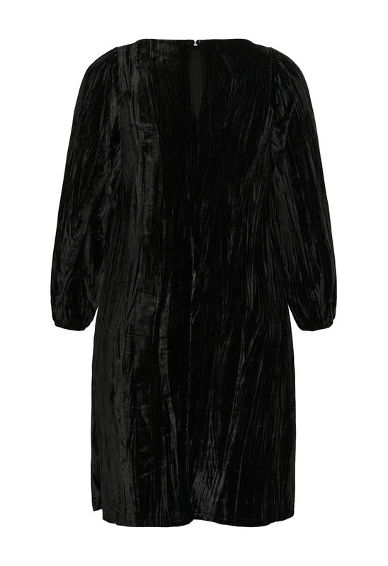 KC Eliva velour kjole, Black deep