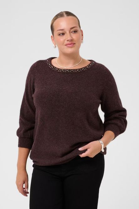 Hovedbilde KC Selia Pullover, Fugde melange